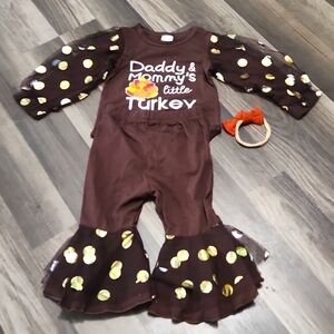 THANKSGIVING/Autumn 3pc Matching Outfit New Size 18-24 months. Sibling Sets Avai